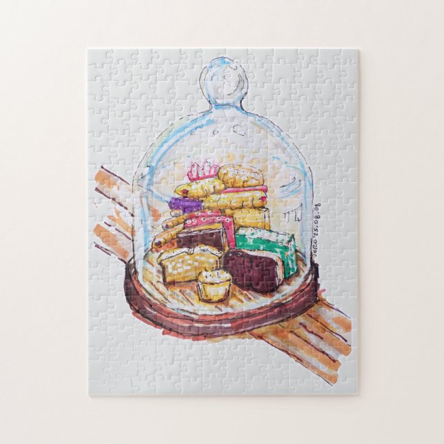Desserts unter dem Glasdach Puzzle (Vertikal)