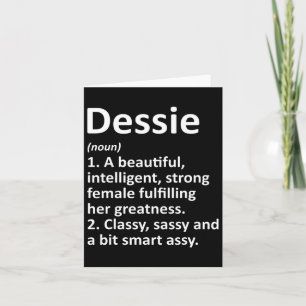 Dessie Definition Personalisiert Name Funny Christ Karte