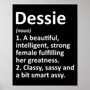 Dessie Definition Personalisiert Name Funny Christ Poster