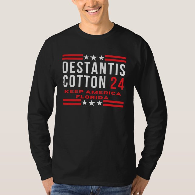 DeStantis Cotton 2024 Keep America Florida Electio T-Shirt (Vorderseite)