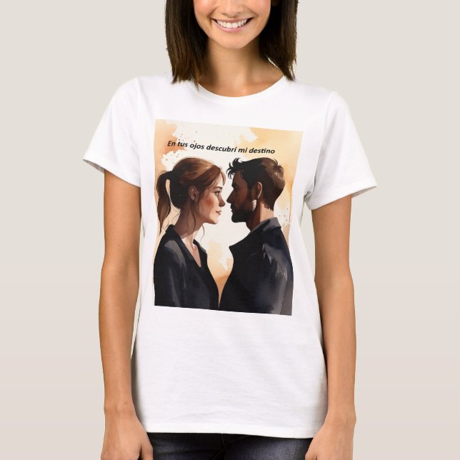 Destellos de Miradas: Ilustración en Acuarela que  T-Shirt (Vorderseite)