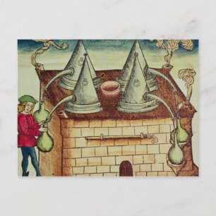 Destillationsmethoden Postkarte