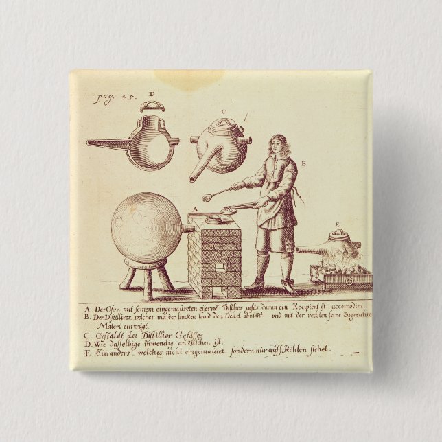 Destillierende Ausrüstung Button (Vorderseite)