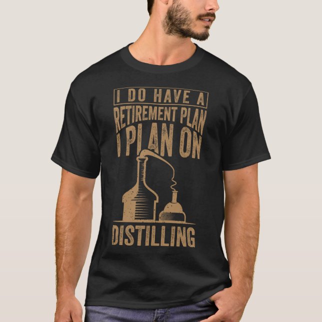 Destillierender Whiskey-Getränkekühler T-Shirt (Vorderseite)