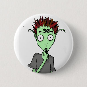 Destillierkolben Button