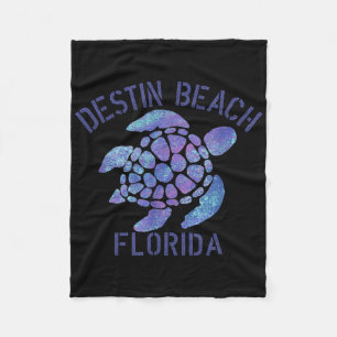 Destin Beach, Fl Beach Design _ Tribal Turtle Gesc Fleecedecke
