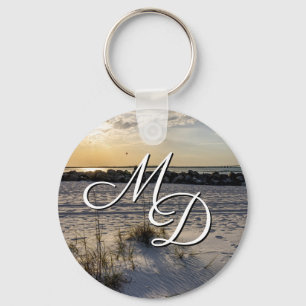 Destin Beach Florida Jetty Sunset Key Chain Schlüsselanhänger