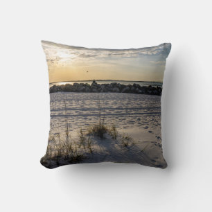 Destin Beach Florida Jetty Sunset Pillow Kissen
