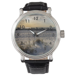 Destin Beach Florida Jetty Sunset Wrist Watch Armbanduhr