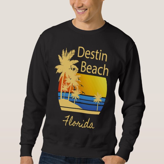 Destin Beach Florida Souvenir Grafik Sweatshirt (Vorderseite)