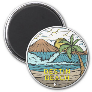 Destin Beach Florida Vintag Magnet