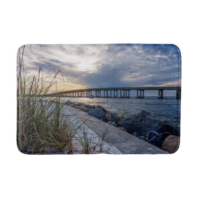 Destin East Pass Sunset Bath Mats Badematte (Vorderseite)