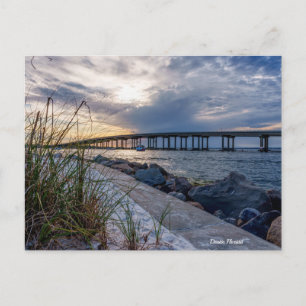 Destin East Pass Sunset Postcard Postkarte