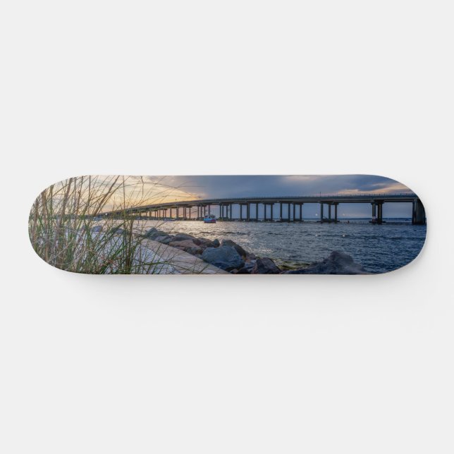 Destin East Pass Sunset Skateboard (Horizontal)