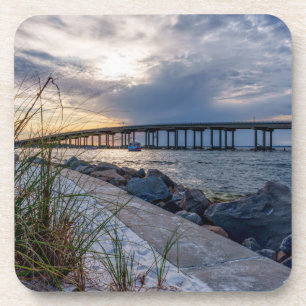 Destin East Pass Sunset Untersetzer Set