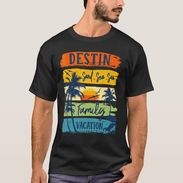 Destin Florida 2022 Matching Family Summer Vacatio T-Shirt (Vorderseite)