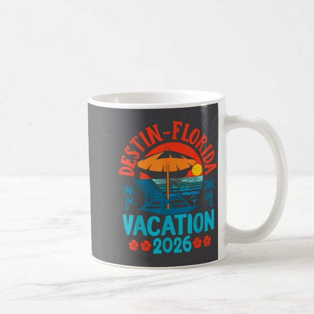 Destin Florida 2026 Family Vacation Beach Summer V Kaffeetasse (Rechts)