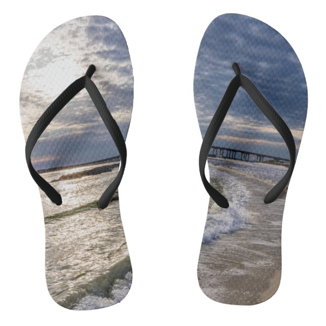 Destin Florida Abend Waves Flip Flops (Fußbett)