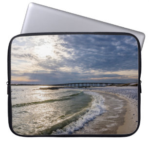 Destin Florida Abend Waves Laptop Sleeve