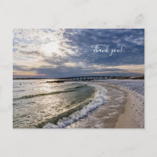 Destin Florida Abend Waves Vielen Dank Postcard Postkarte