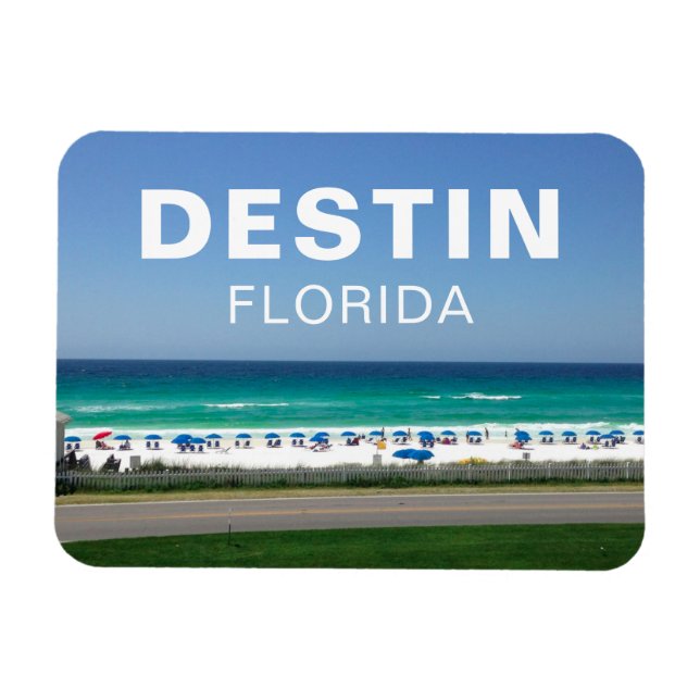 Destin Florida Beach Fotografie Urlaub am Meer Magnet (Horizontal)