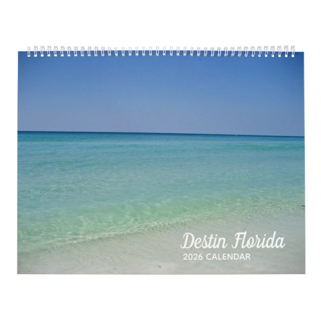 Destin Florida Beach Fotografy Seaside 2026 Wall Kalender (Titelbild)