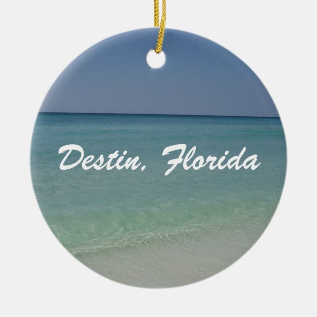 Destin Florida Beach Keramik Ornament (Vorne)