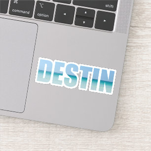Destin Florida Beach Letters - Notebook Aufkleber
