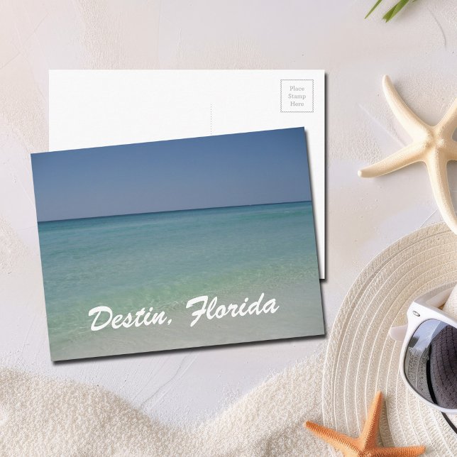 Destin Florida Beach Ocean Vacation Travel Foto Postkarte (Von Creator hochgeladen)