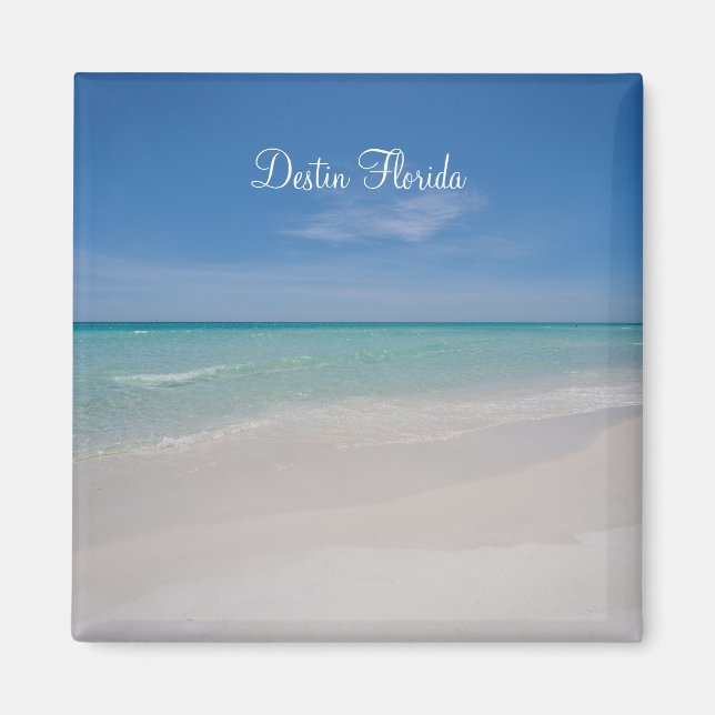 Destin Florida Beach Square Magnet (Vorne)