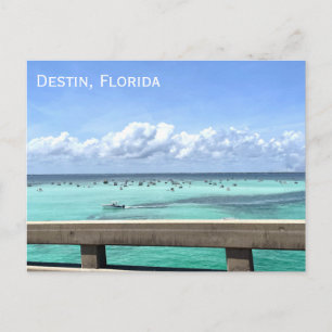 Destin Florida Crab Island Brib Ocean Foto Postkarte