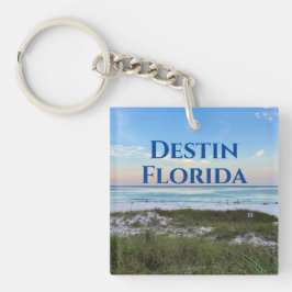 Destin Florida Custom Beach Vacation Souvenir Schlüsselanhänger