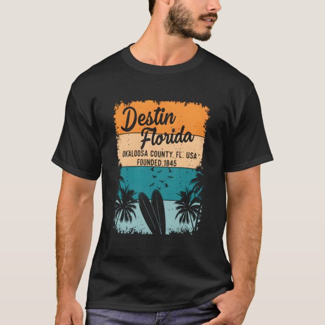 Destin Florida Fl Beach And T-Shirt (Vorderseite)