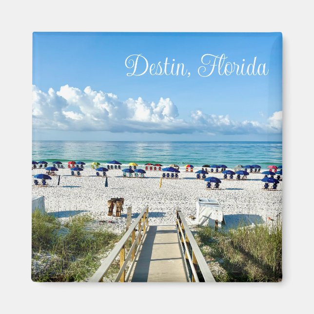 Destin Florida Hübsch Beach Fotografie Souvenir Magnet (Vorne)