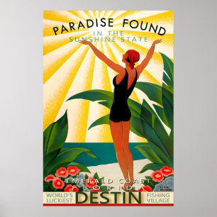 Destin Florida Okaloosa County Reiseplakat Neu Poster