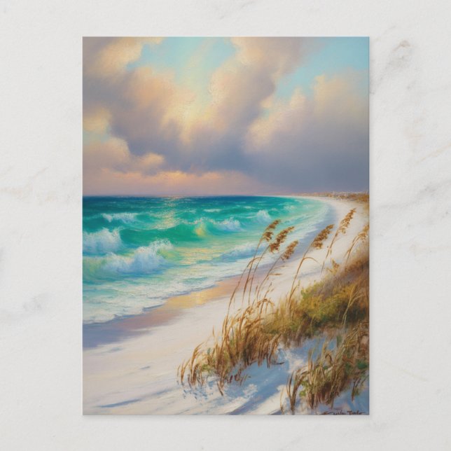 Destin Florida Painting Postkarte (Vorderseite)