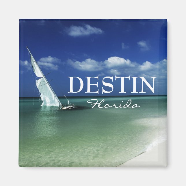 Destin Florida Strandschiff Magnet (Vorne)