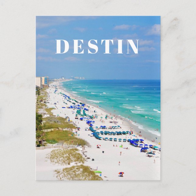 Destin Florida Strandszene Postkarte (Vorderseite)
