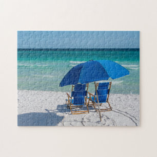Destin Florida Stühle und Regenschirm Jigsaw Puzzl Puzzle