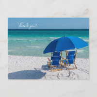 Destin Florida Stühle und Regenschirm Vielen Dank