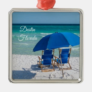 Destin Florida Stühle und Schirmdekoration Ornament Aus Metall