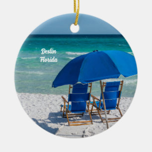 Destin Florida Stühle und Umbrella Circle Ornament