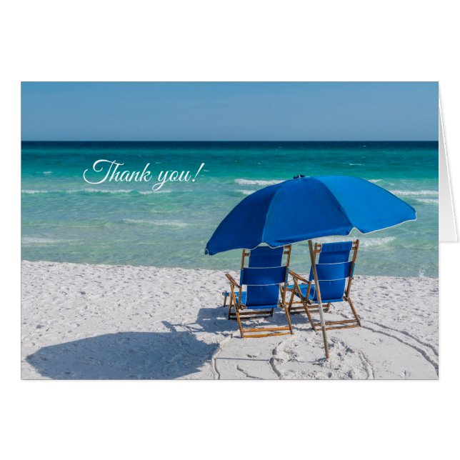 Destin Florida Stühle und Umbrella Dankeschön U-Ca (Vorderseite (Horizontal))