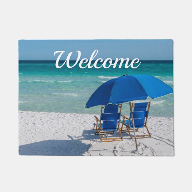 Destin Florida Stühle und Umbrella Doormat Fußmatte (Vorderseite)
