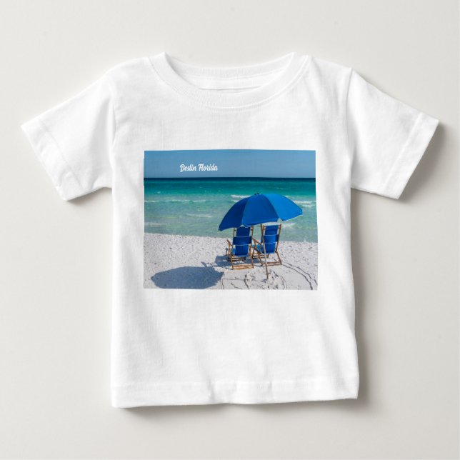 Destin Florida Stühle und Umbrella Kleinkind T - S Baby T-shirt (Vorderseite)