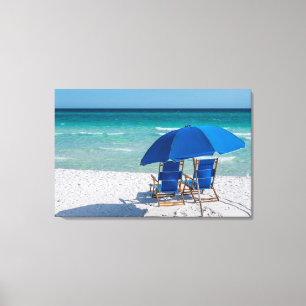Destin Florida Stühle und Umbrella Leinwand