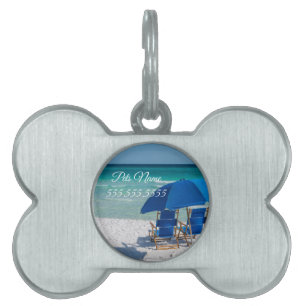 Destin Florida Stühle und Umbrella Pet Tag Tiermarke