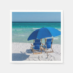 Destin Florida Stühle und Umbrettpapier Napkin Serviette