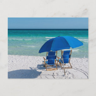 Destin Florida Stühle und Umbrettpostkarte Postkarte