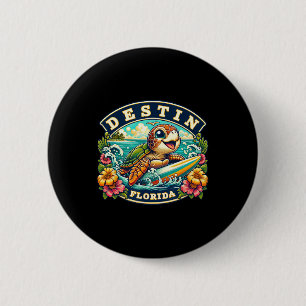 Destin Florida Süße Meeresschildkröte Surft Button